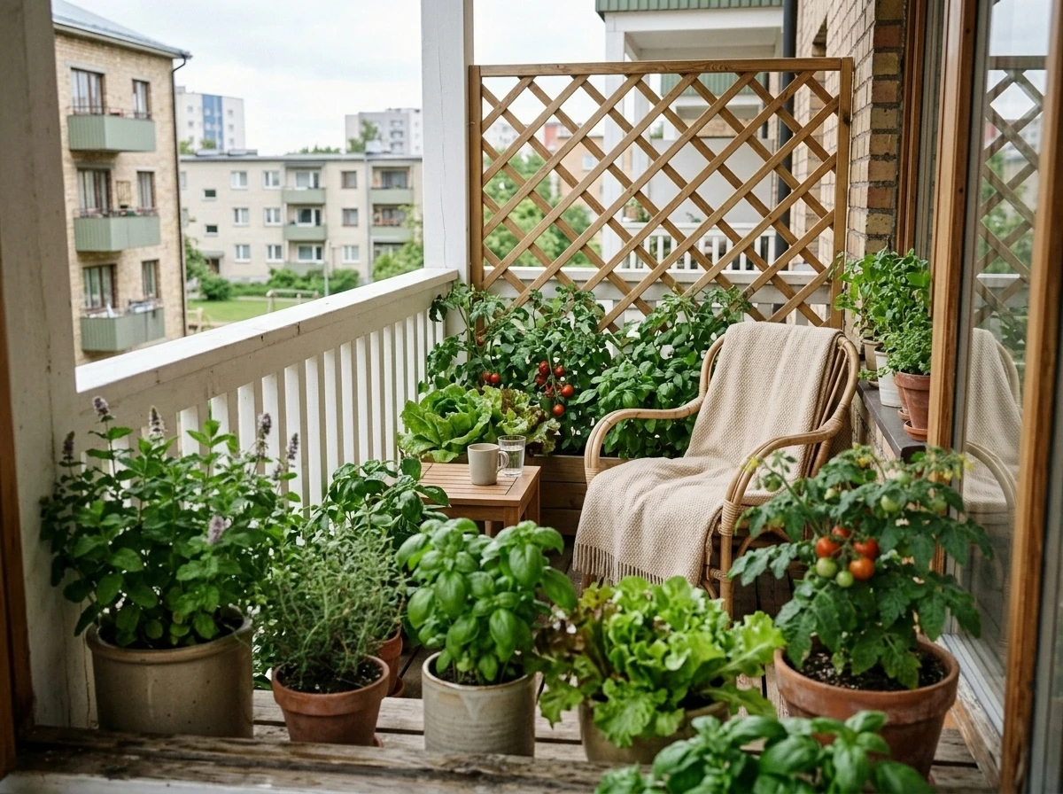 Tuulevarjuline rõduaed