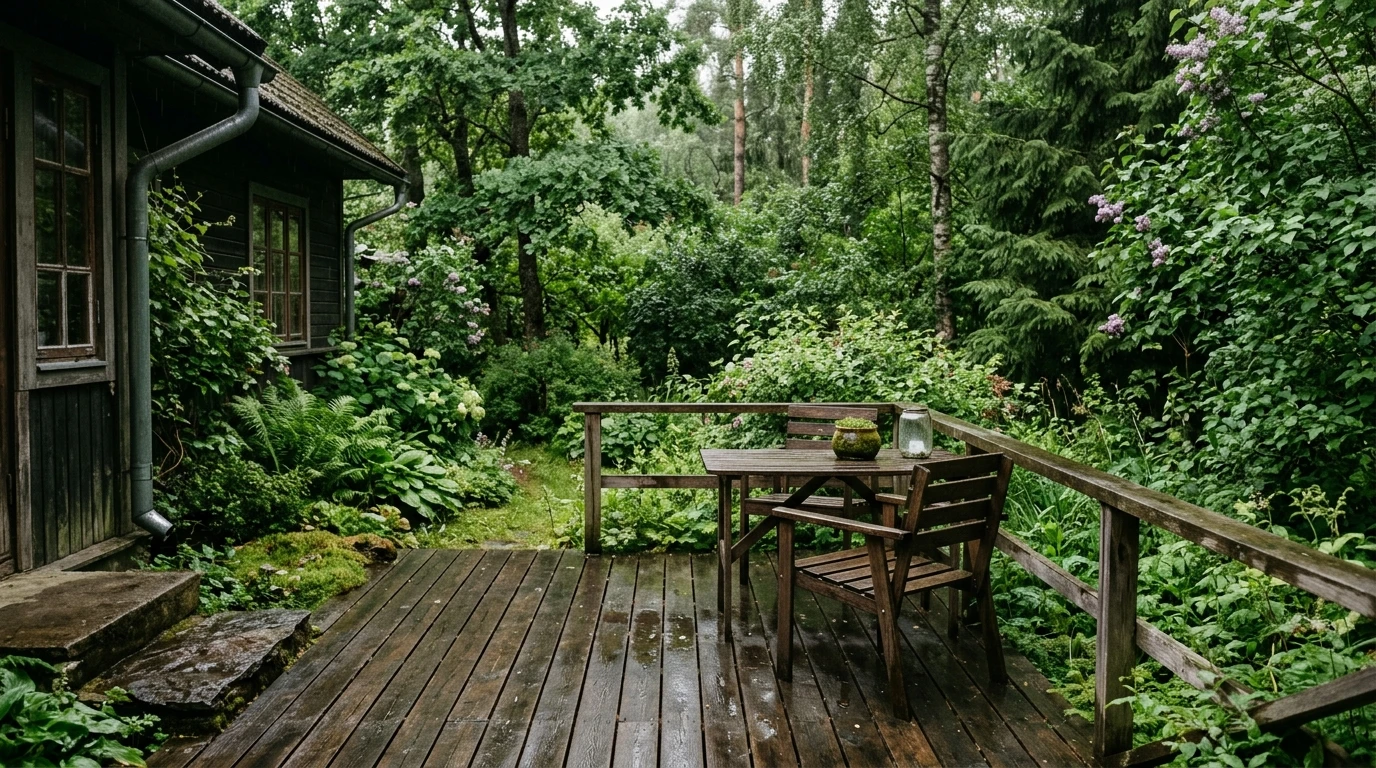 Varjuline niiske terrass